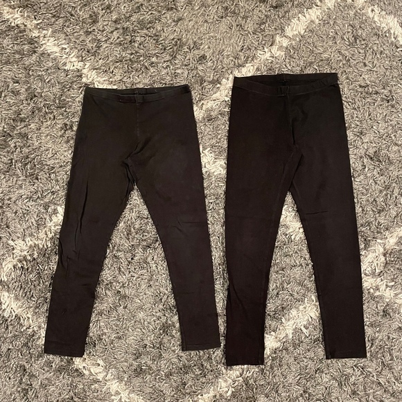 Girls Legging Bundle Size 10-12 Black Grey School Activewear Loungewear - Picture 5 of 7
